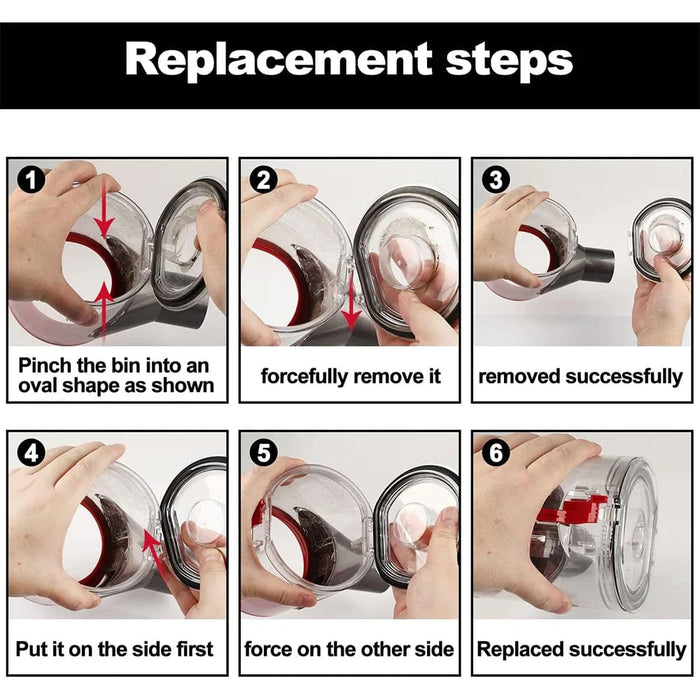 Sealing Ring and Lid for Dyson V6