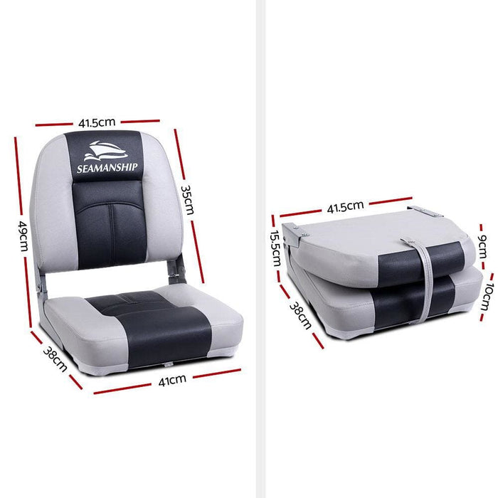 Goslash Picks Seamanship Set of 2 Folding Boat Seats Seat