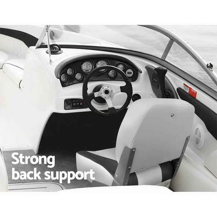 Goslash Picks Seamanship Set of 2 Folding Swivel Boat Seats