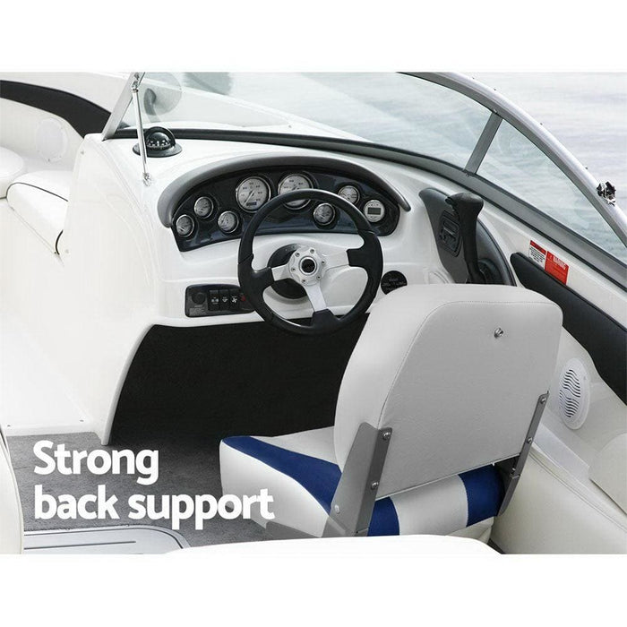 Goslash Picks Seamanship Set of 2 Folding Swivel Boat Seats