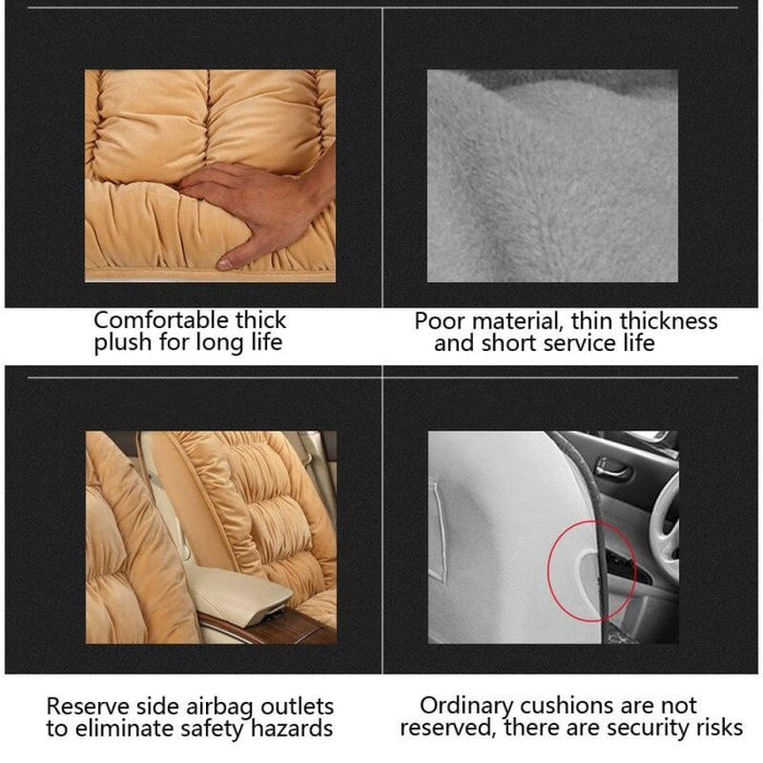Car Seat Covers Plush Automobiles Cover Interior Warm
