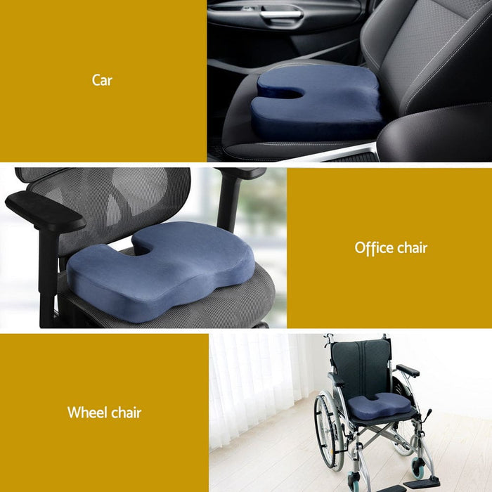 Goslash Picks Seat Cushion Memory Foam Pillow Back Pain