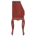 Secretary Desk Brown 78x42x103 Cm Solid Mahogany Wood Xntnao