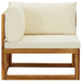 Sectional Corner Sofas 2 Pcs with Cushions Cream White