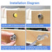 Secure Cabinet Locks With Iron Keys Pack Of 4