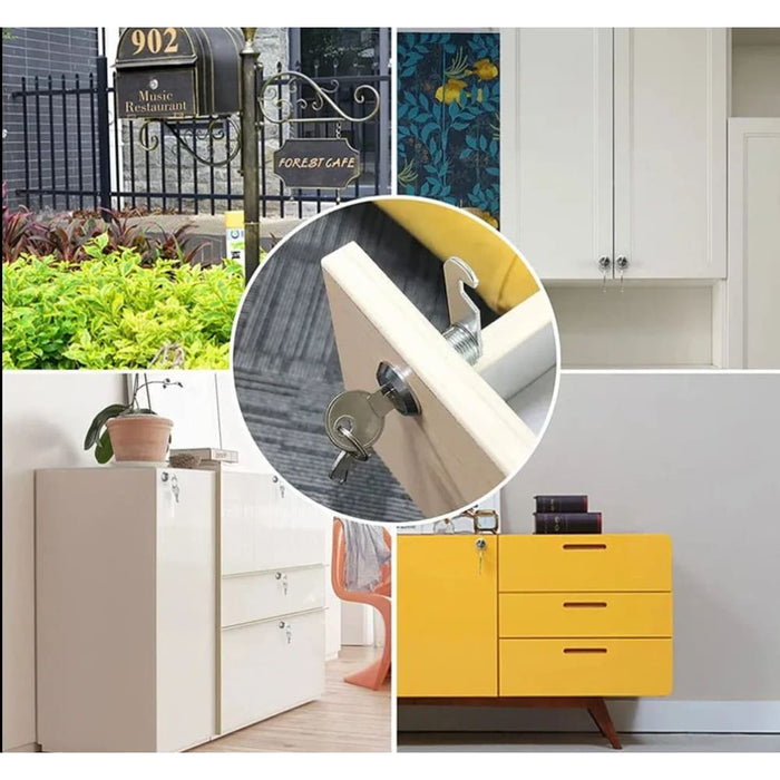 Secure Cabinet Locks With Iron Keys Pack Of 4