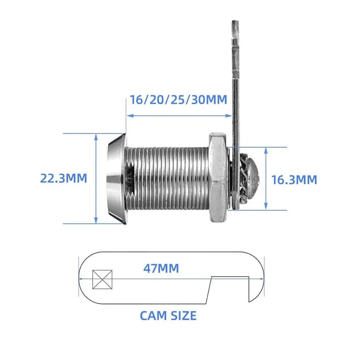 Secure Cabinet Locks With Iron Keys Pack Of 4