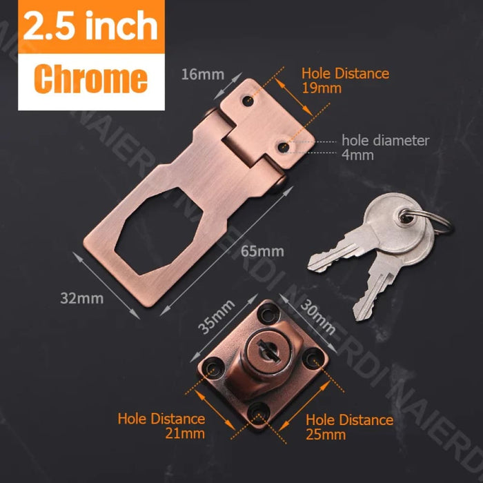 Secure Punch Free Drawer Lock For Cabinets