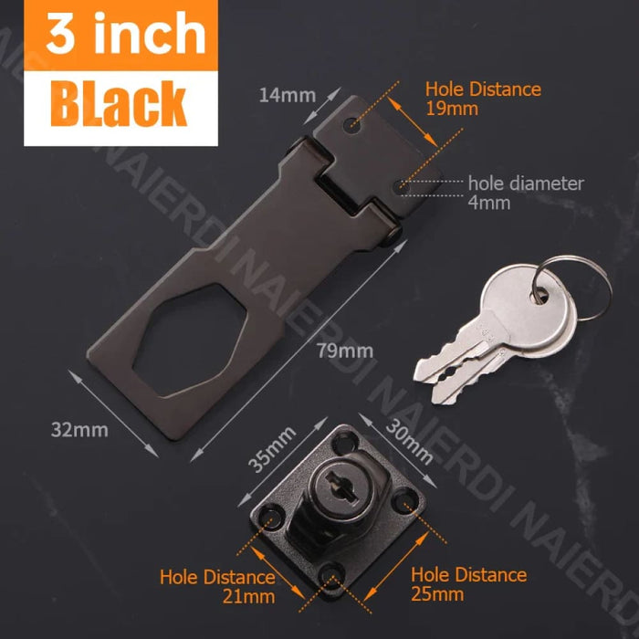 Secure Punch Free Drawer Lock For Cabinets