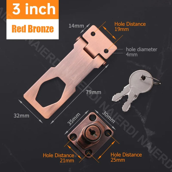 Secure Punch Free Drawer Lock For Cabinets