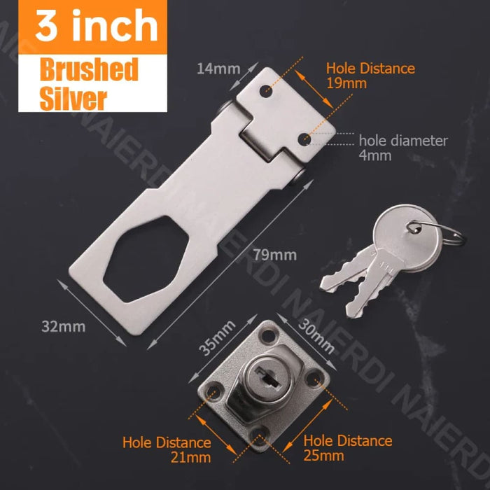 Secure Punch Free Drawer Lock For Cabinets