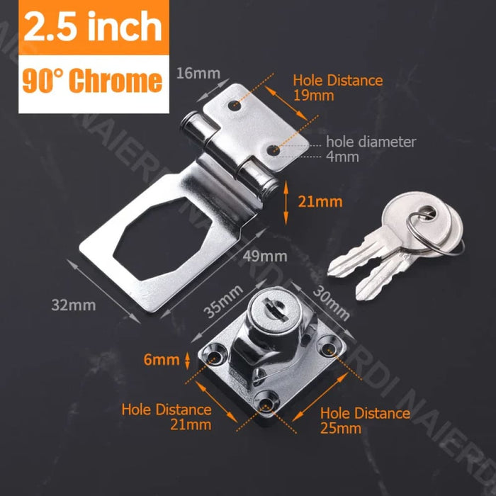 Secure Punch Free Drawer Lock For Cabinets