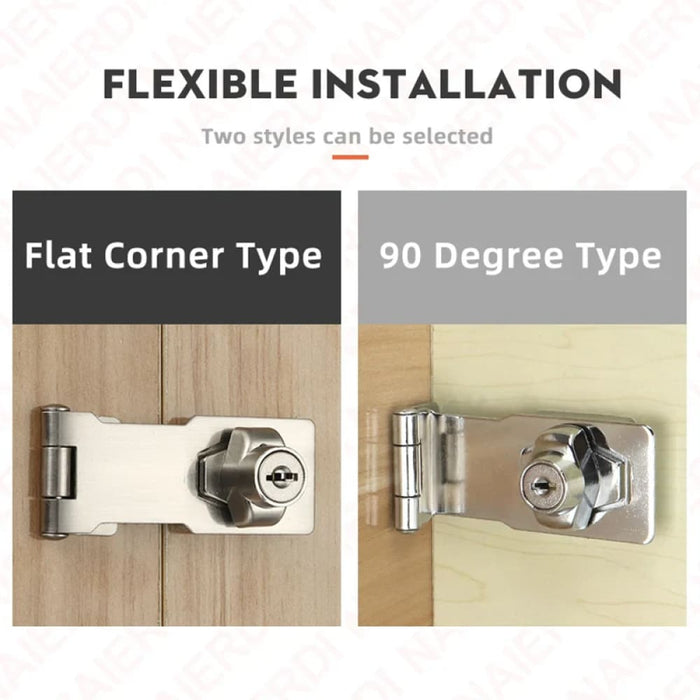 Secure Punch Free Drawer Lock For Cabinets