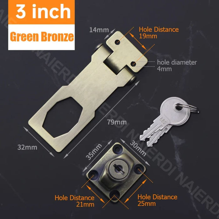 Secure Punch Free Drawer Lock For Cabinets