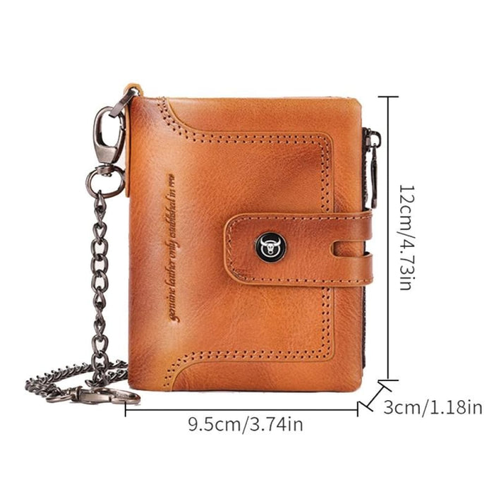 Secure Rfid Cowhide Wallet
