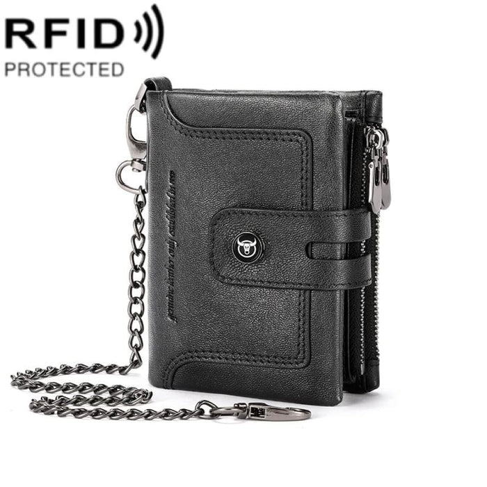 Secure Rfid Cowhide Wallet