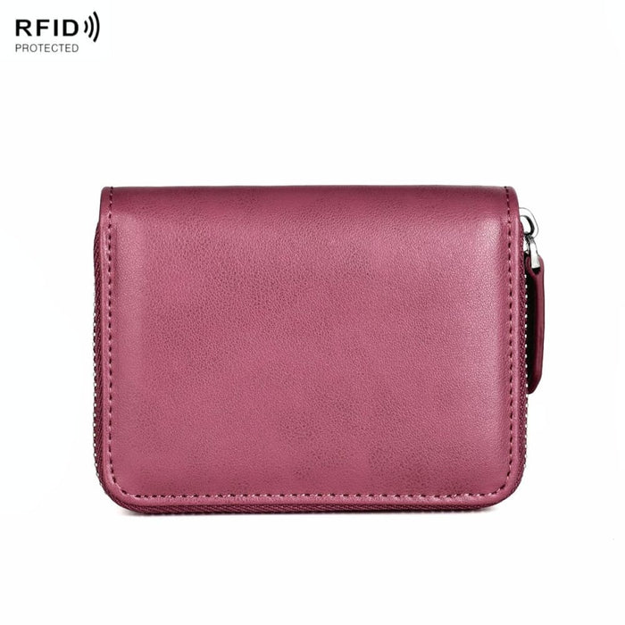 Secure Rfid Leather Coin Purse