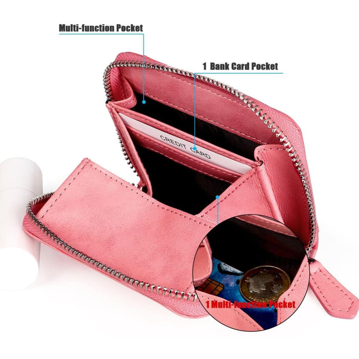 Secure Rfid Leather Coin Purse
