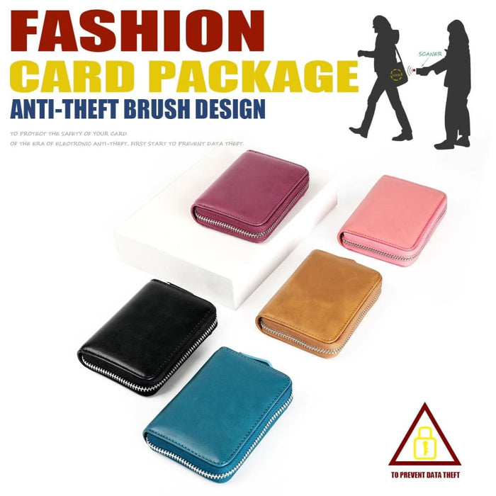 Secure Rfid Leather Coin Purse