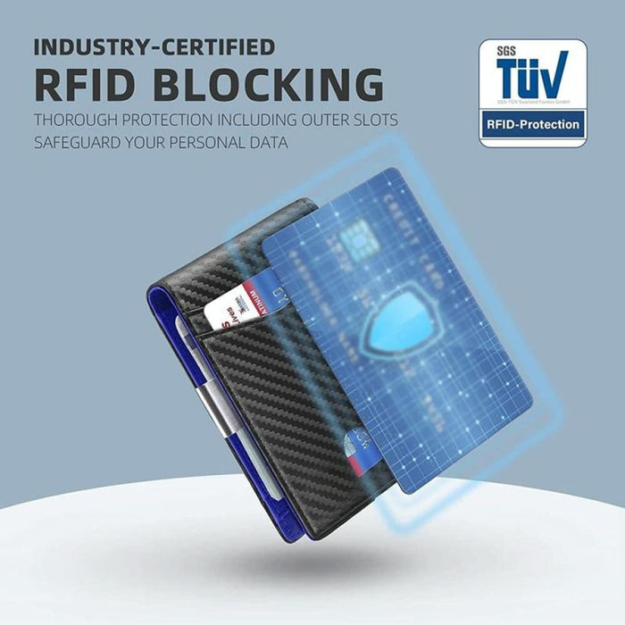 Secure Rfid Leather Credit Card Wallet