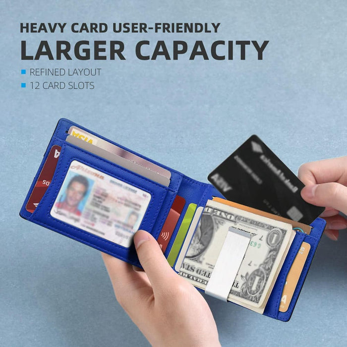 Secure Rfid Leather Credit Card Wallet