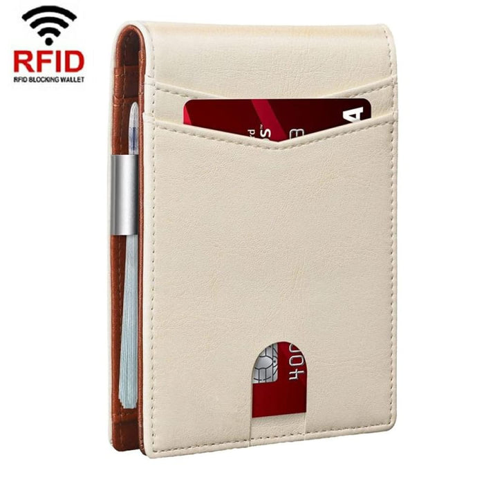 Secure Rfid Leather Credit Card Wallet