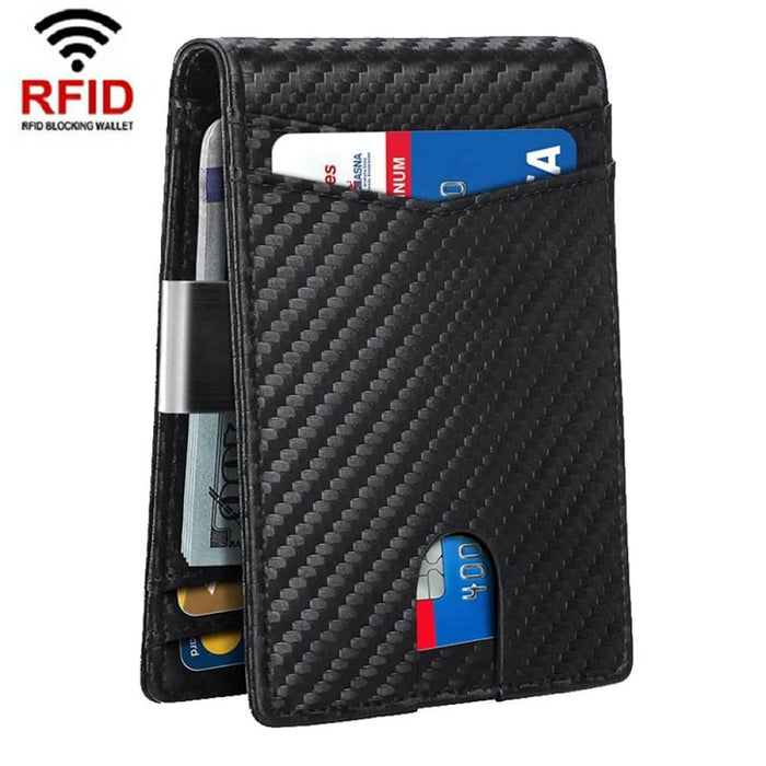 Secure Rfid Leather Credit Card Wallet