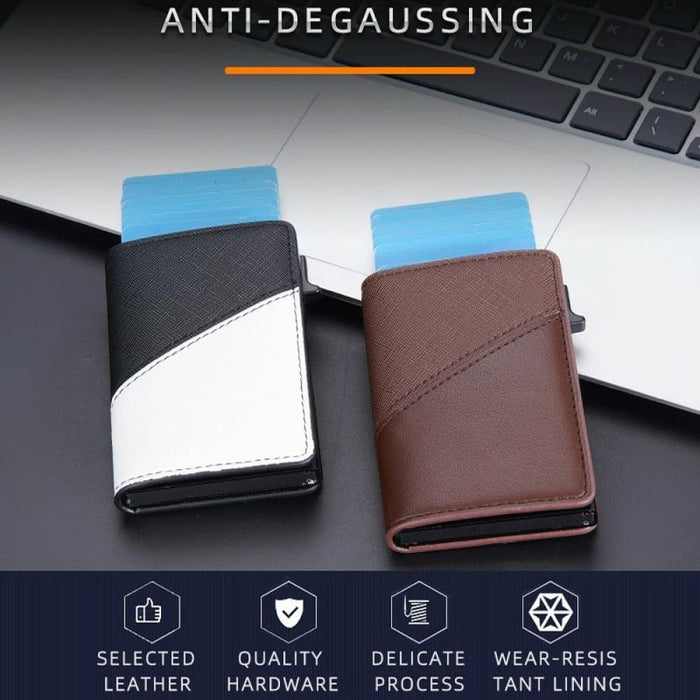 Secure Rfid Leather Wallet With Anti Theft Design