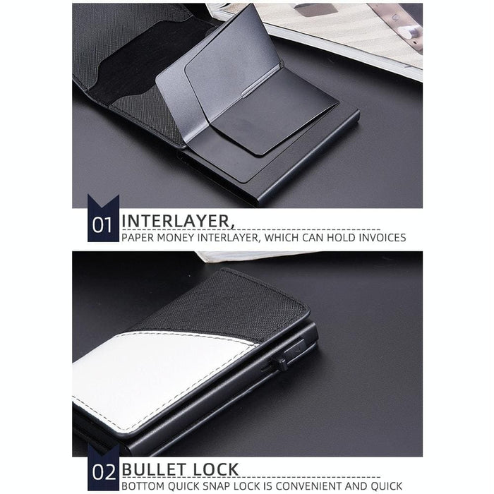 Secure Rfid Leather Wallet With Anti Theft Design
