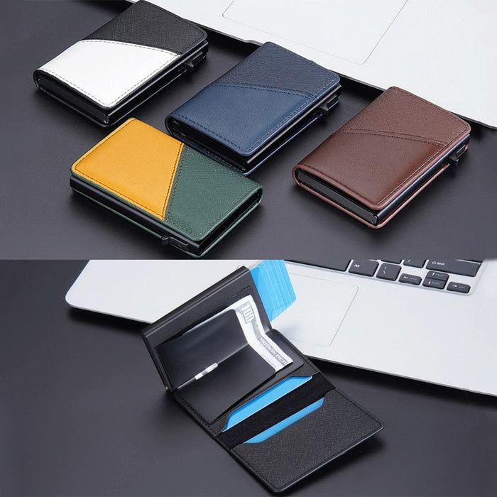 Secure Rfid Leather Wallet With Anti Theft Design