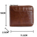 Secure Rfid Mens Wallet With Zipper
