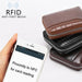 Secure Rfid Mens Wallet With Zipper