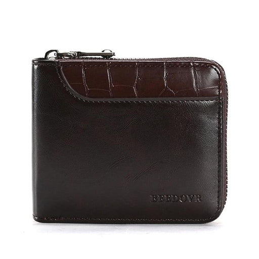 Secure Rfid Mens Wallet With Zipper