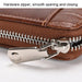 Secure Rfid Mens Wallet With Zipper