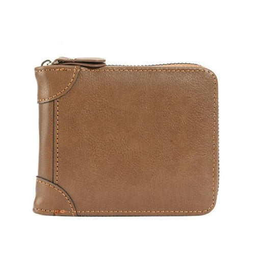 Secure Rfid Mens Zip Wallet