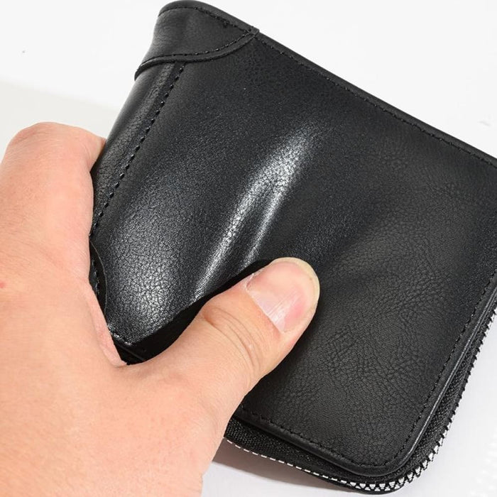 Secure Rfid Mens Zip Wallet
