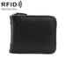 Secure Rfid Mens Zip Wallet