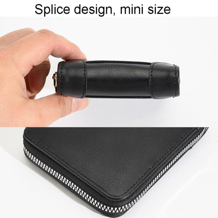 Secure Rfid Mens Zip Wallet