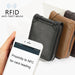 Secure Rfid Mens Zip Wallet