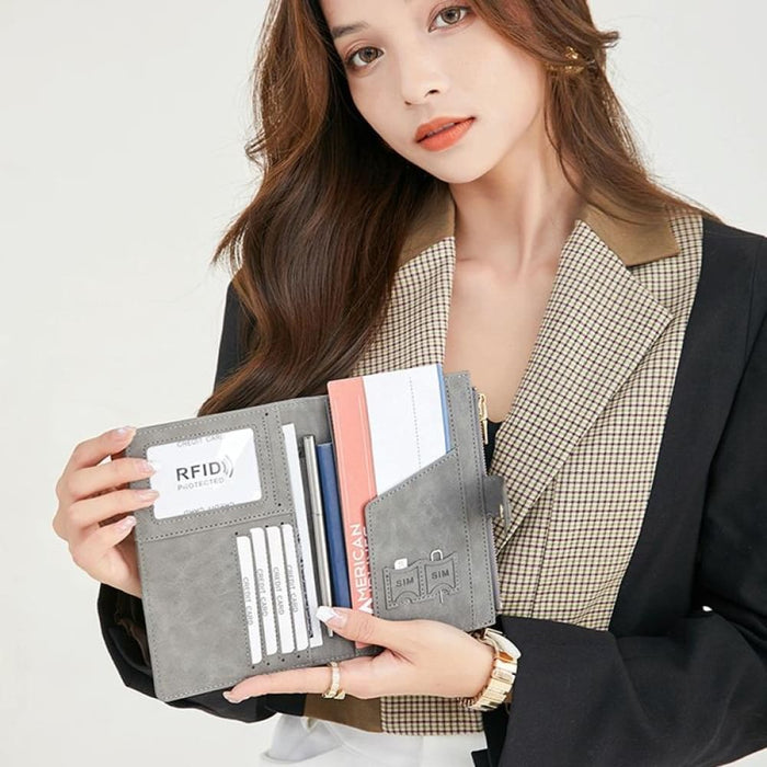 Secure Rfid Multi Card Travel Document Bag