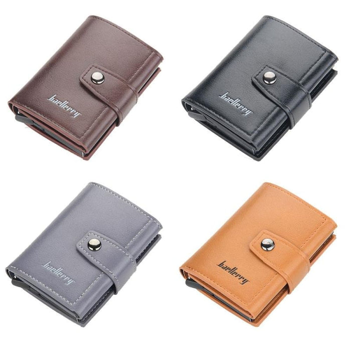 Secure Rfid Pop Up Card Wallet With Metal Shell