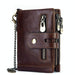 Secure Rfid Tri Fold Leather Wallet For Men
