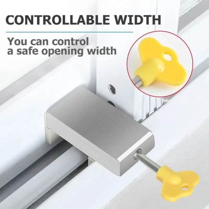 Secure Sliding Window Lock For Child And Pet Safety