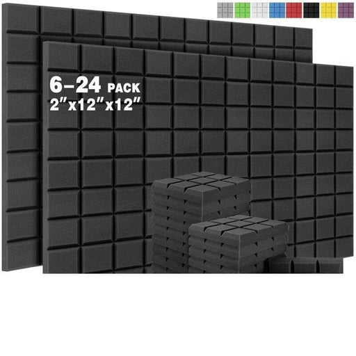 Self - adhesive Acoustic Panels 6/12/24pcs Sound