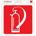 Self Adhesive ’fire Extinguisher’ Sign