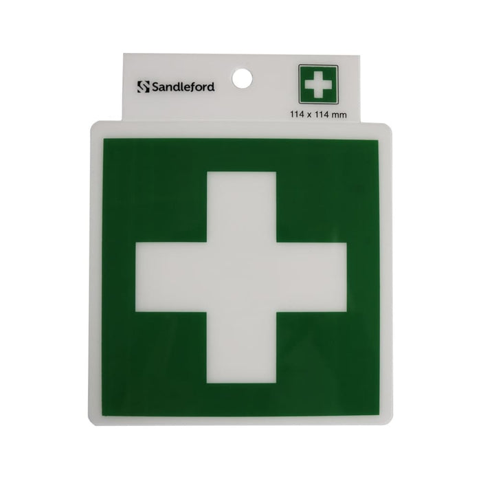 Self Adhesive First Aid Symbol Sign