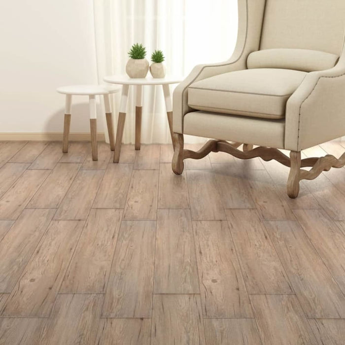 Self-adhesive Pvc Flooring Planks 5.02 M² 2 Mm Oak Brown