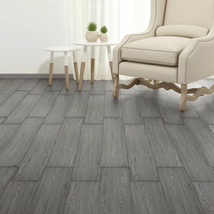 Self-adhesive Pvc Flooring Planks 5.02 M² 2 Mm Dark Grey