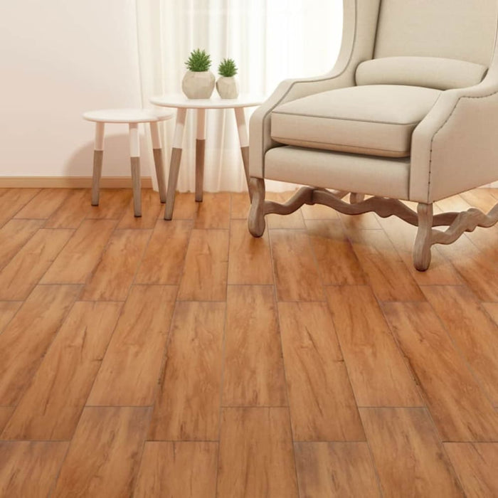 Self-adhesive Pvc Flooring Planks 5.02 M² 2 Mm Elm Nature