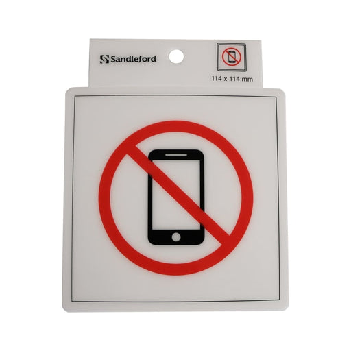 Self Adhesive no Phones Symbol Sign
